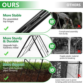 KJX rust-proof metal trellis with powder coating resisting sun and rain