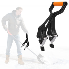 KJX Upgraded Shovel Handle Extension offers ergonomic grip for upright, comfortable use.