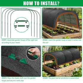 KJX year round shade kit supports sun and frost protection