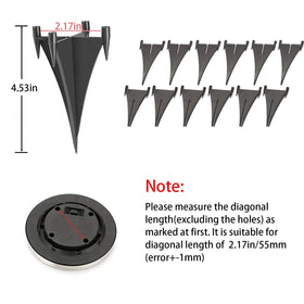 KK Magsun reinforced ABS plastic stakes for long-lasting outdoor use.
