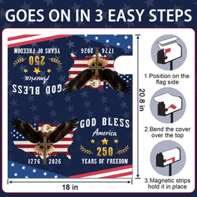 KKilicy magnetic 18x21 mailbox cover offers tool-free installation