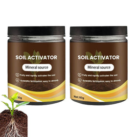 KKINYAS soil activators front view, promoting healthier roots and thriving beds.