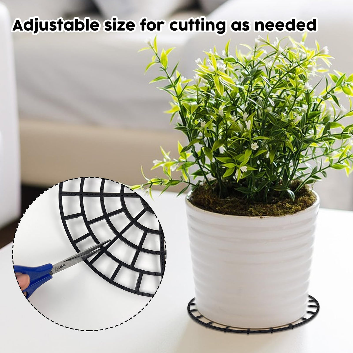 KKONHII heavy-duty 180kg capacity risers ensure sturdy support for large planters.