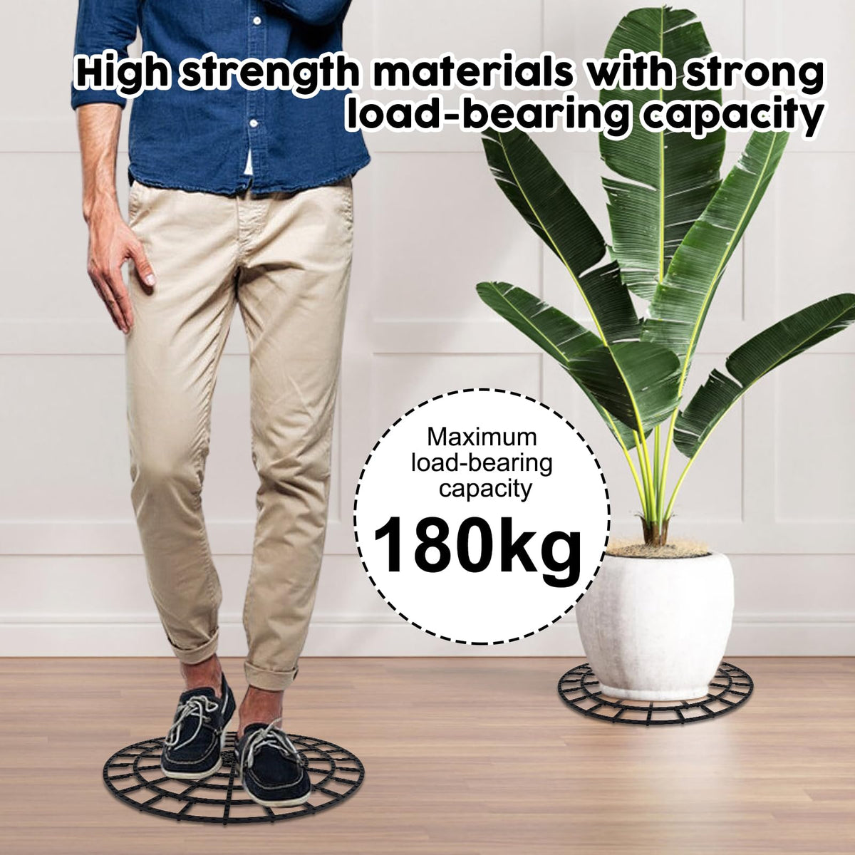 KKONHII plant trivet lifter mats elevate pots for drainage and root health.