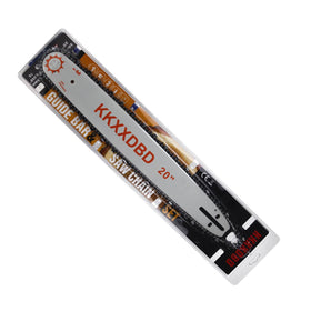 KKXXDBD packaging includes bar and chain for quick setup.