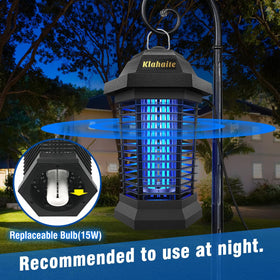 Klahaite bug zapper half-acre coverage ready for patios and backyards
