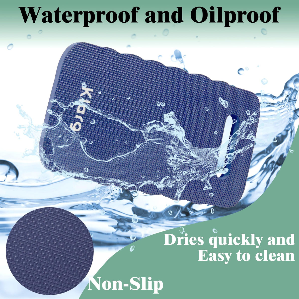 Klarg multi-purpose kneeling pad for gardening, cleaning, yoga, and more.