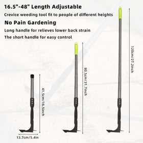 KLDOLLAR Ergonomic grip reduces hand fatigue during weeding.