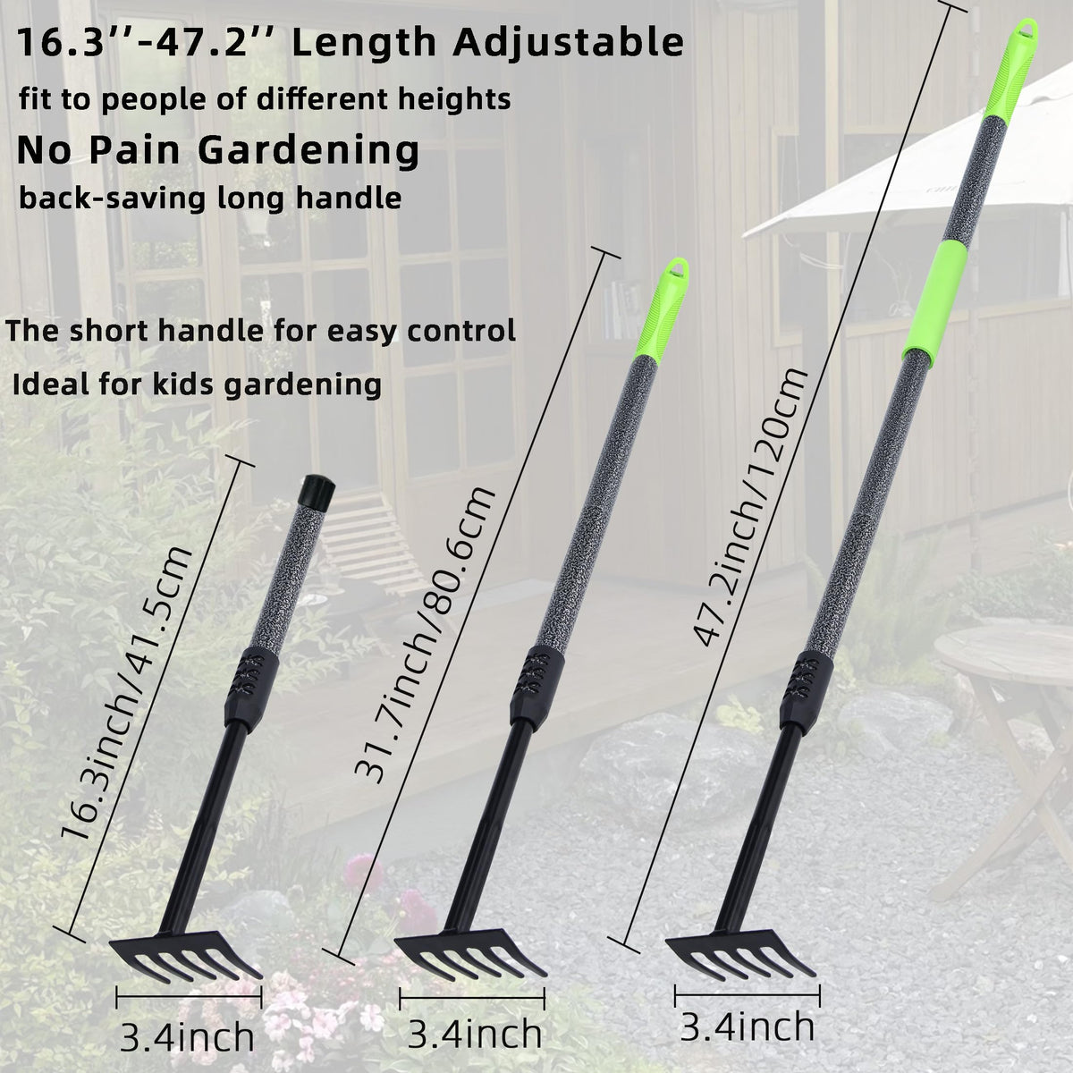 KLDOLLAR garden tool shows sturdy alloy steel for durable soil work.