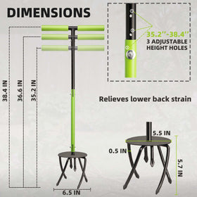 KLDOLLAR adjustable handle length for comfortable reach across garden heights