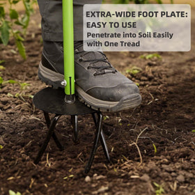 KLDOLLAR hand tiller foot plate wide for easier leverage and reduced bending