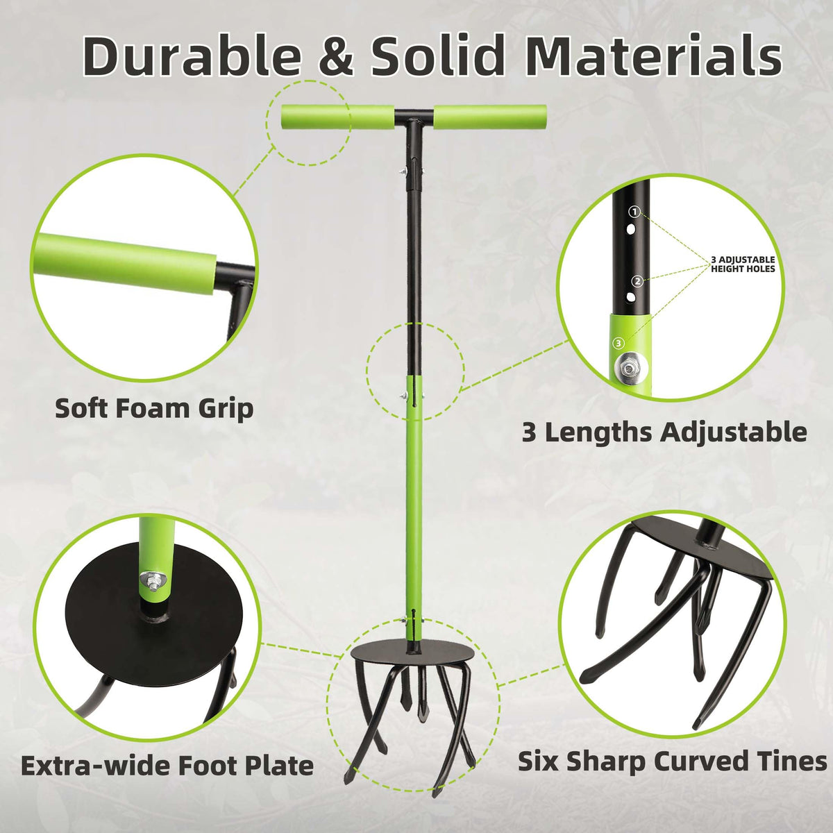 KLDOLLAR hand tiller used on raised beds for precise soil prep