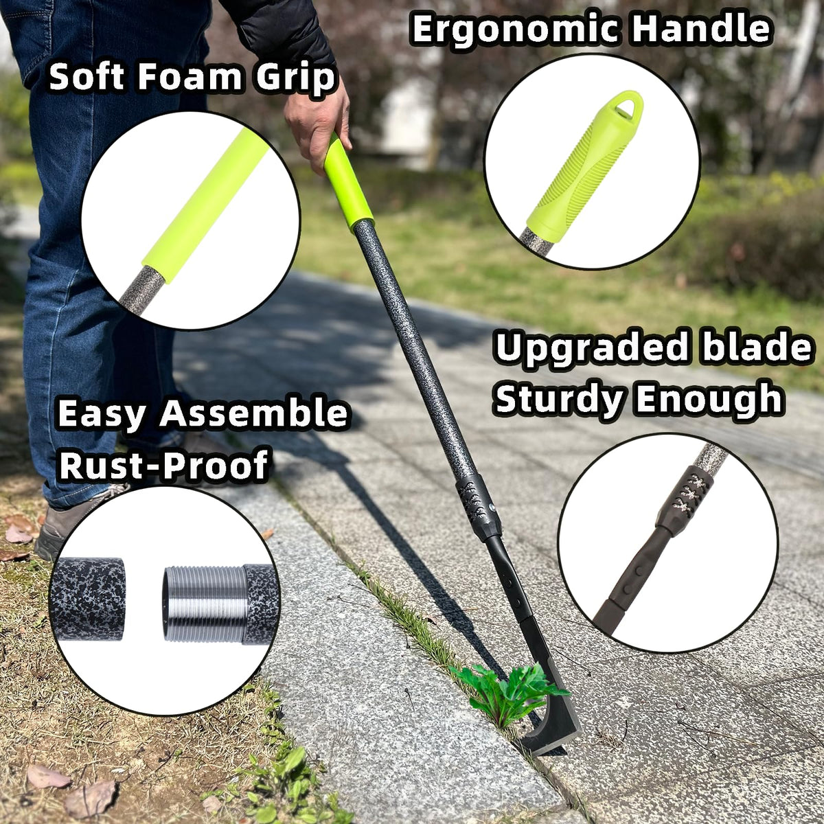 KLDOLLAR L-shaped blade resists rust for long-lasting use.