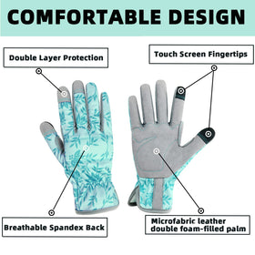 KLDOLLAR leather garden gloves durable and long-lasting for heavy-duty tasks.