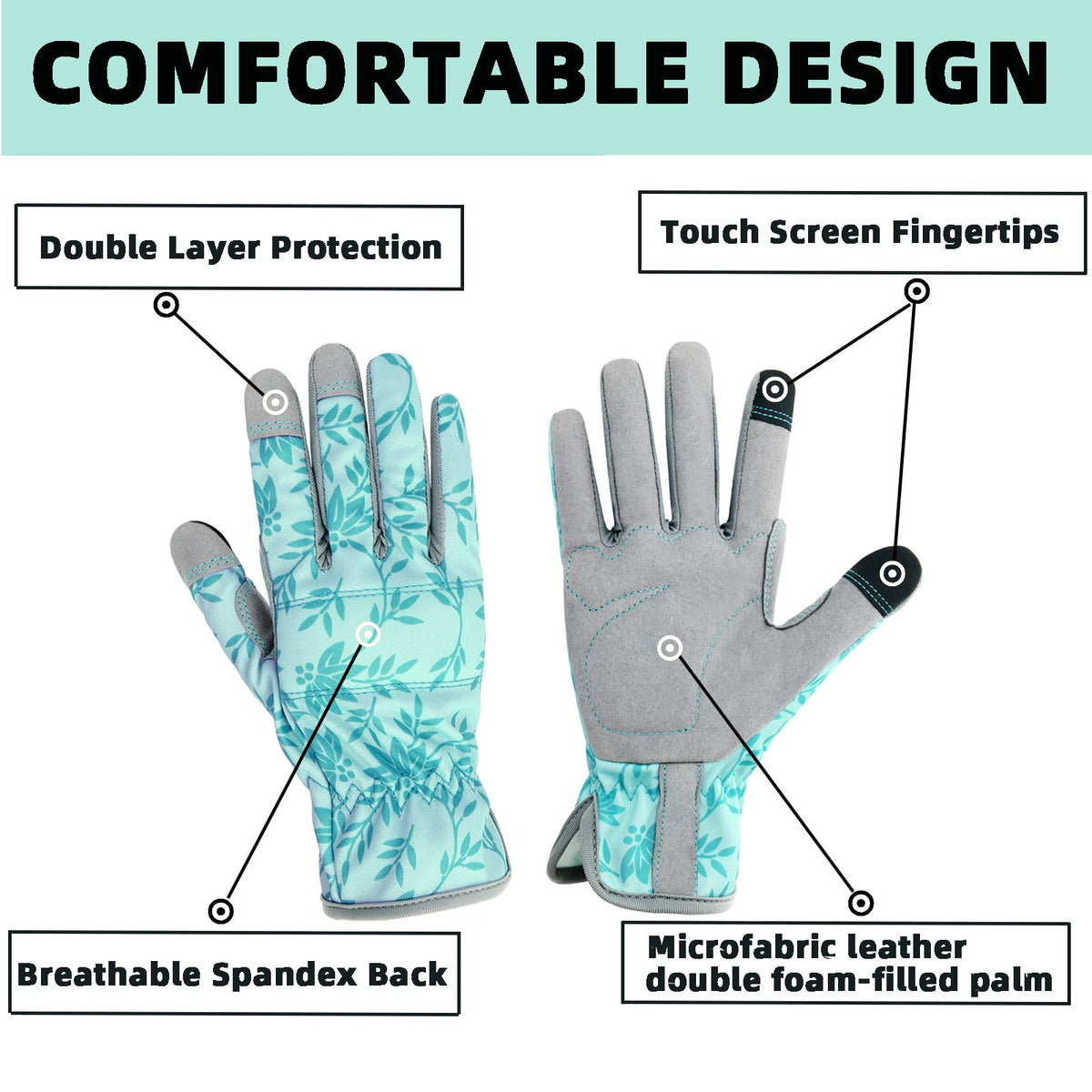 KLDOLLAR long-lasting protective gloves for heavy garden tasks.