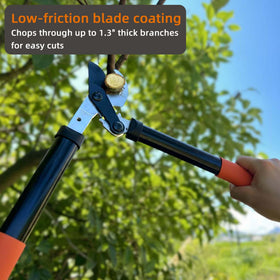 KLDOLLAR loppers demonstrate 1-3 inch cut capability for thick branches.