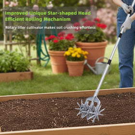 KLDOLLAR Rotary Cultivator wheels: six aluminum alloy wheels provide stable rolling