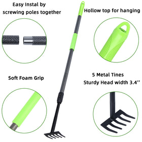 Soft foam grip keeps hands comfortable during long gardening sessions.