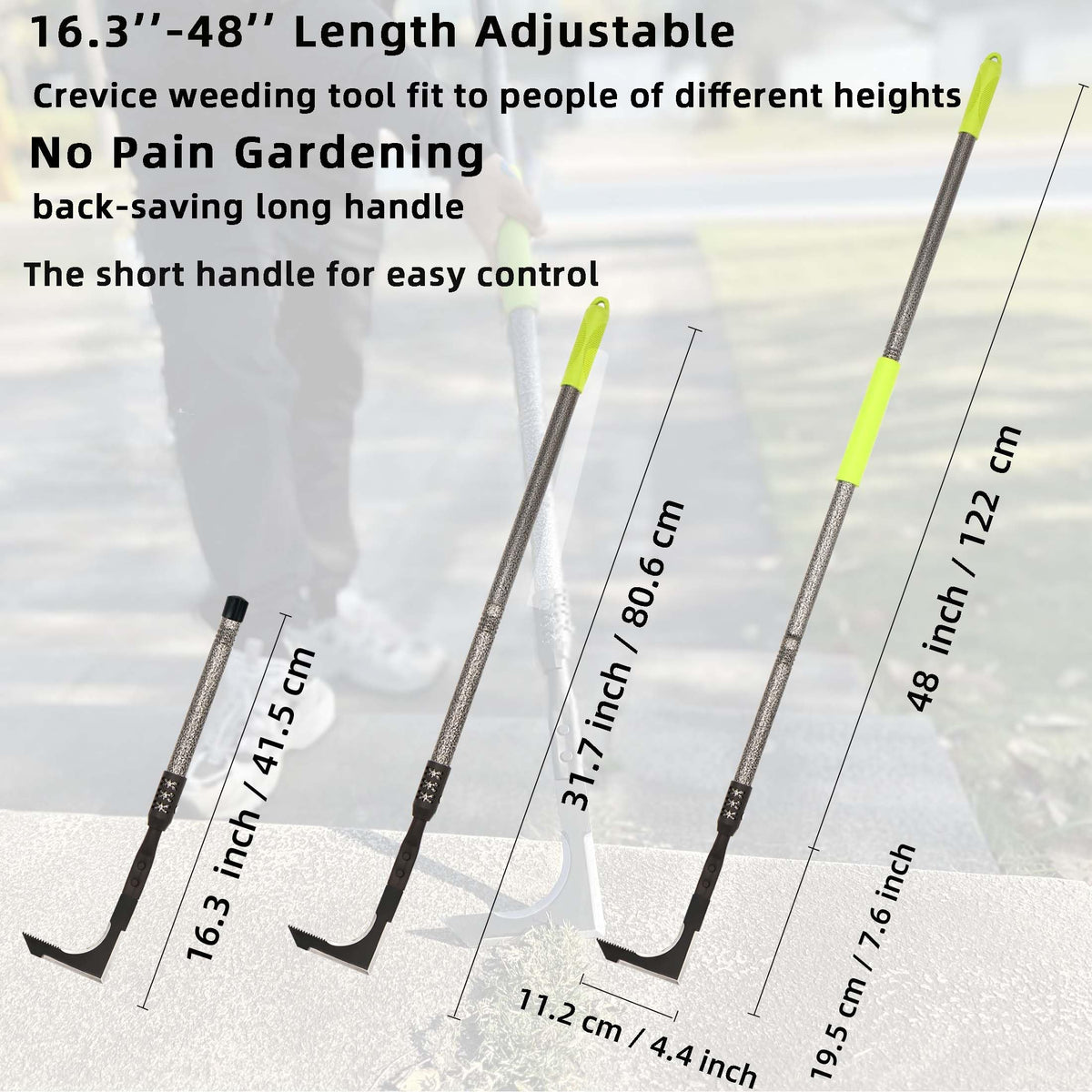 KLDOLLAR soft foam grip reduces hand fatigue during weeding.
