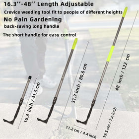 KLDOLLAR soft foam grip reduces hand fatigue during weeding.