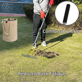KLDOLLAR Thatch Rake easy assembly and quick setup