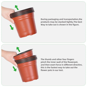Kleeblatt seedling pots suitable for indoor and outdoor gardening tasks.