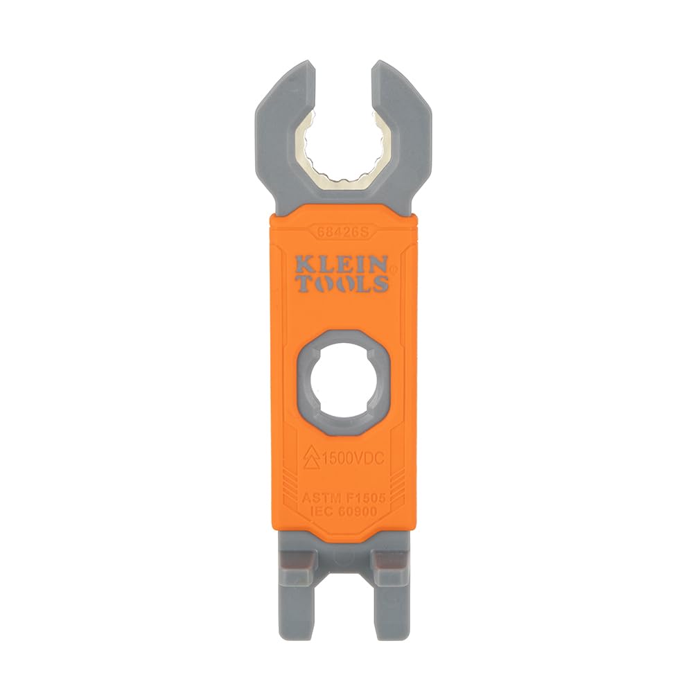 Klein Tools 68426S solar-insulating-wrench for MC4 connectors enables safe assembly and disassembly.