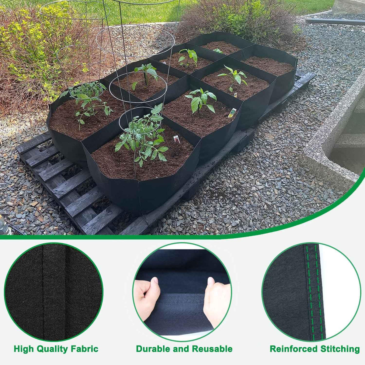 KLEWEE breathable bed promotes drainage and air pruning for healthy roots.