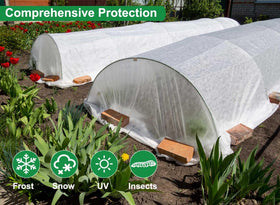 KLEWEE floating hoops support row cover for breathability