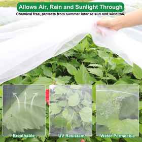 KLEWEE transparent netting allows sun and irrigation without removal.
