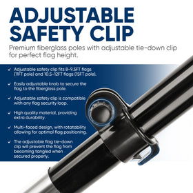 KLEXORE & CO ground spike 24in with 360° rotation for visibility.