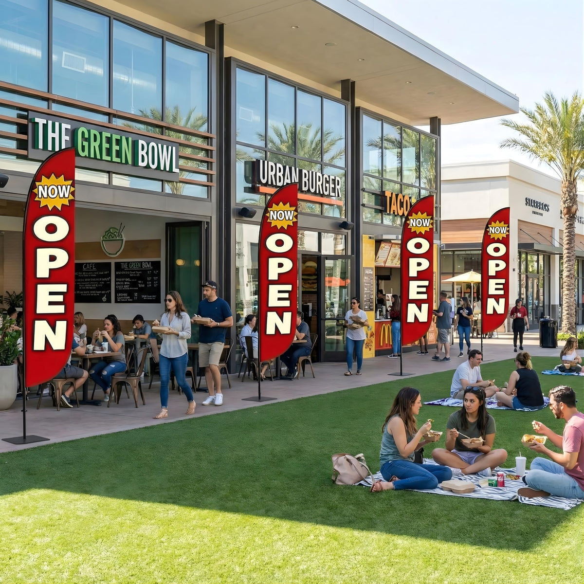 KLEXORE & CO portable banner setup lets you relocate signage quickly.