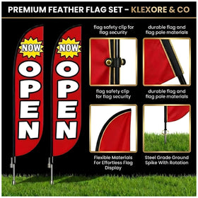 KLEXORE & CO weather-resistant banner fabric withstands sun and wind for outdoor use.