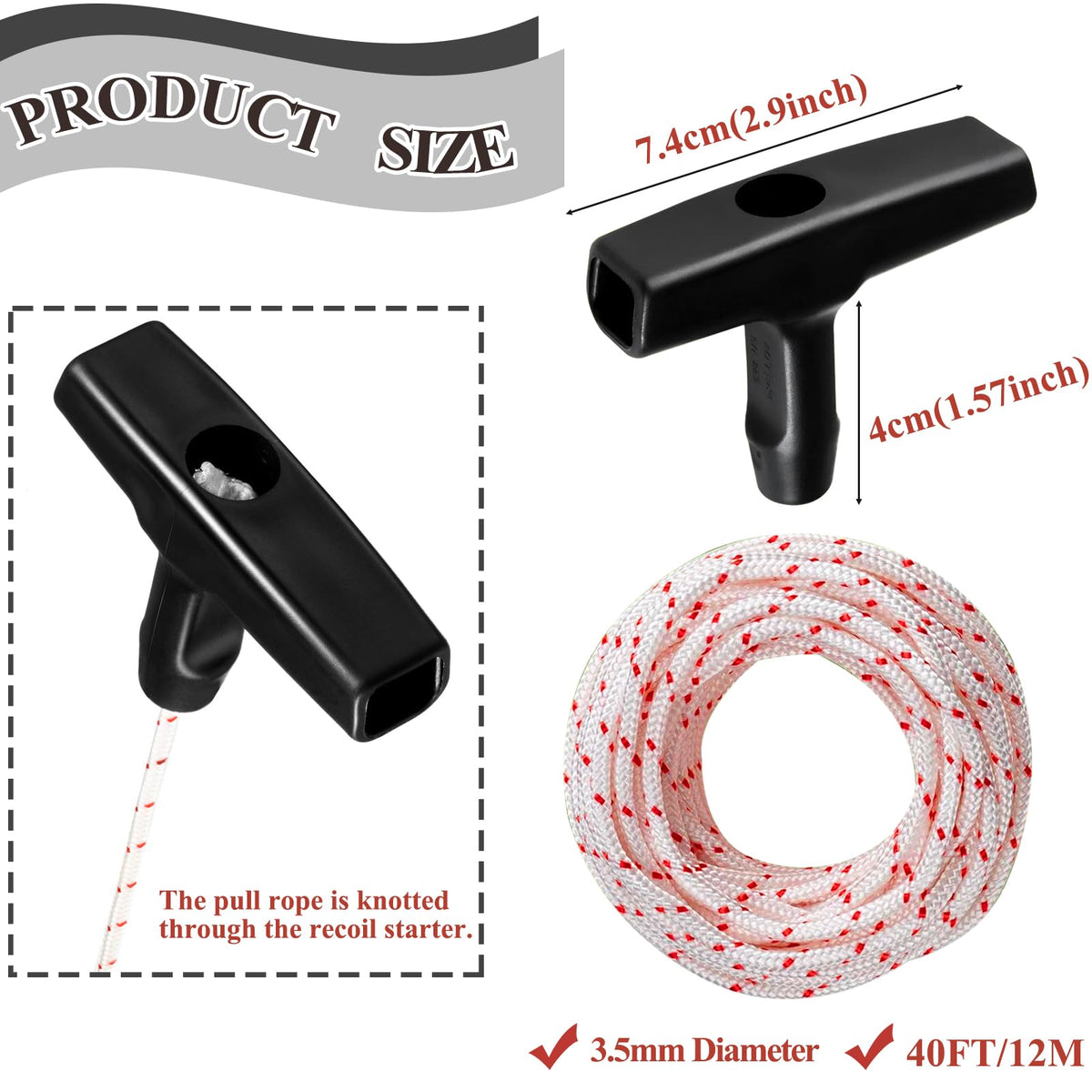 Klfte braided polyester rope highlights high-strength, durable recoil performance