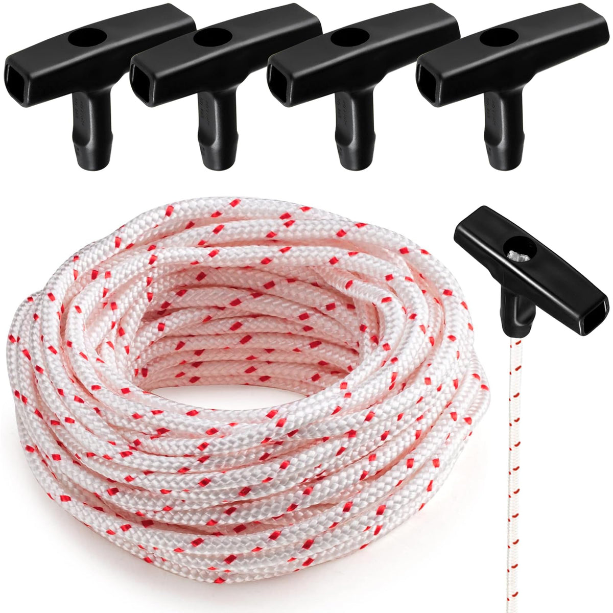 Klfte pull cord 40ft in use on outdoor equipment for quick starting