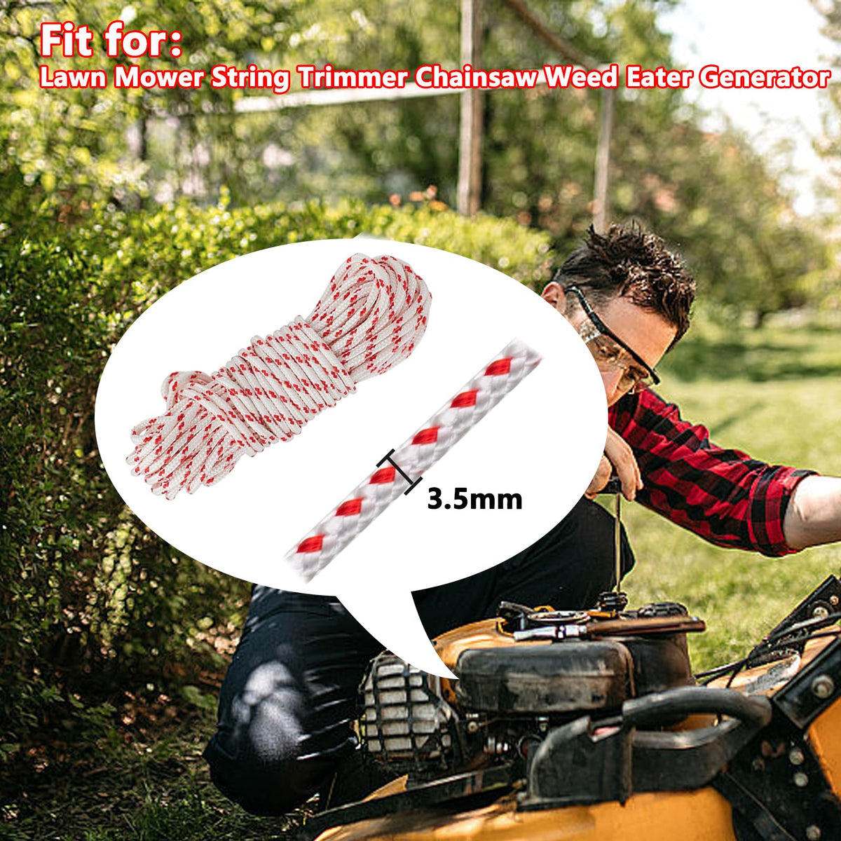 Klfte universal compatibility kit fits lawn mowers, generators, and chainsaws
