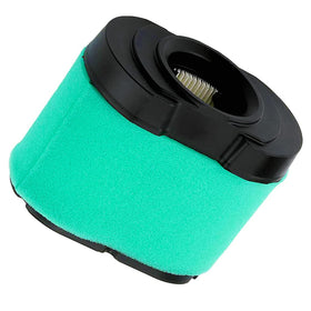KlirAir filter installed in a mower, indicating simple replacement
