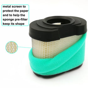 KlirAir filter with wire mesh around paper for added durability
