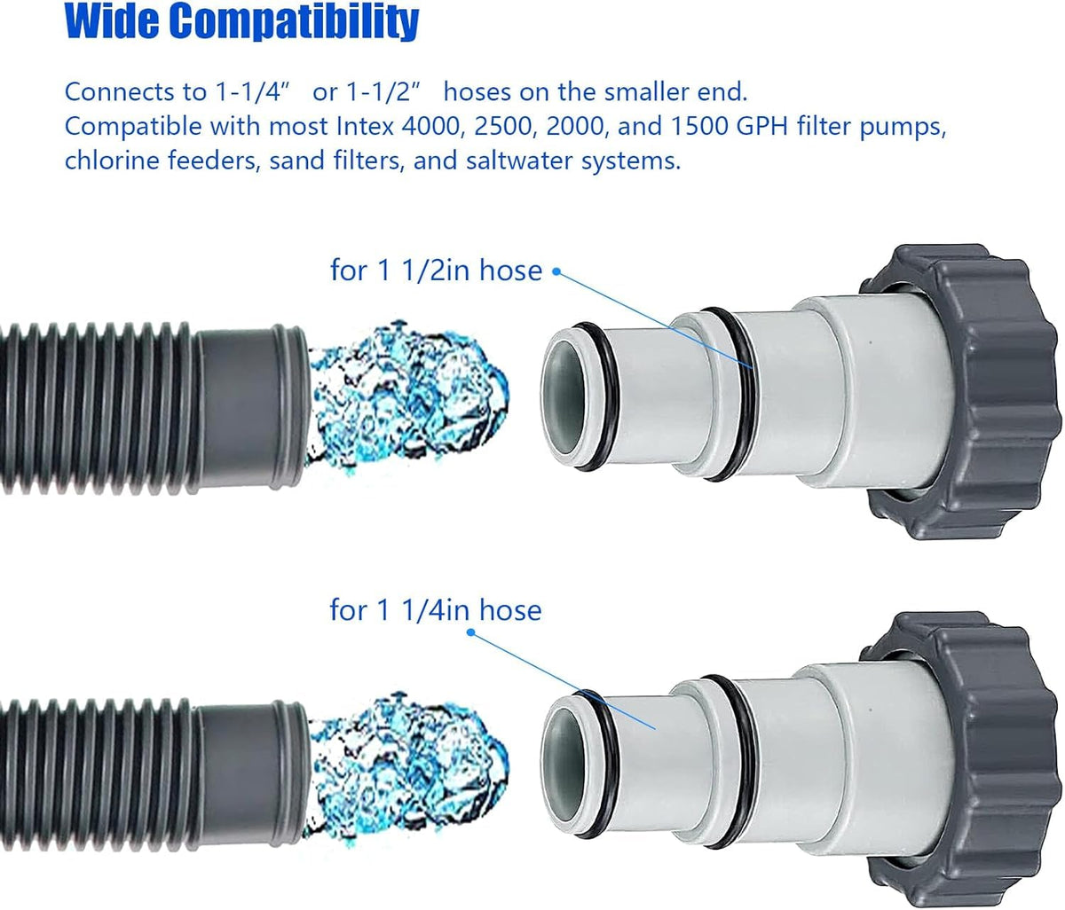 klpdst chlorine generator hose adapter supports threaded connections and simple upgrades.