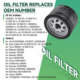 KLWZH oil filter threaded base ensures easy, secure installation