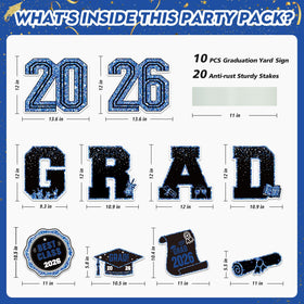 KLYRO 2026 yard sign diploma emblem adds celebratory flair to lawn display