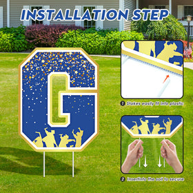 KLYRO cap and diploma mini signs add classic graduation symbolism for photos.