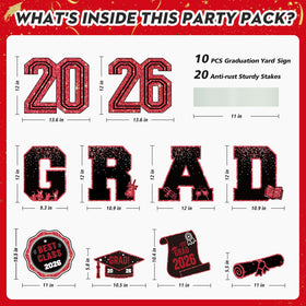 KLYRO congrats grad 2026 sign for festive outdoor celebration and photo moments.
