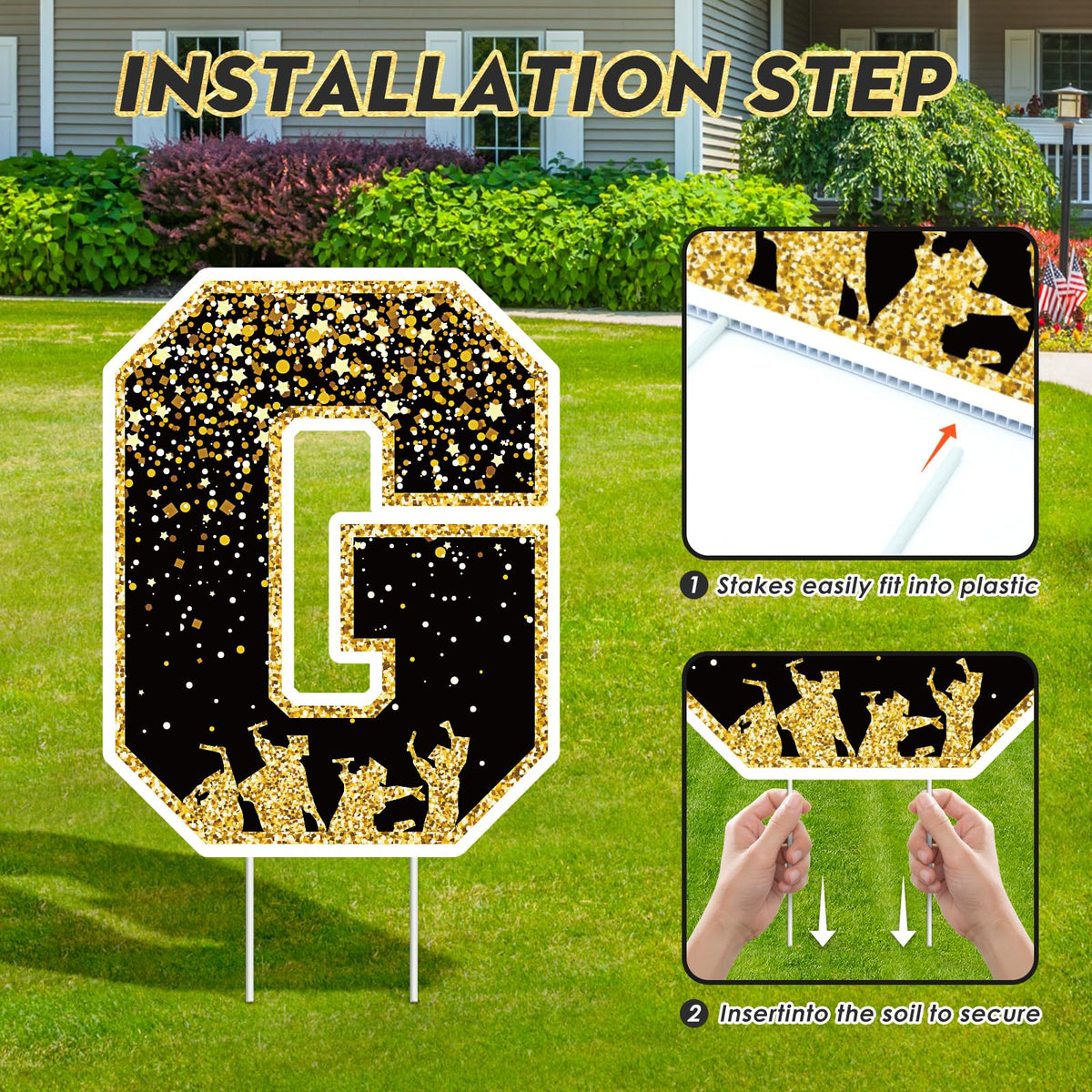 KLYRO mini sign cap highlights graduation cap motif for photo props.