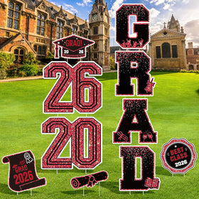 KLYRO weatherproof graduation sign that withstands wind and rain.