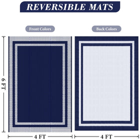 KMAT Outdoor Rug waterproof material protects surfaces and resists moisture.
