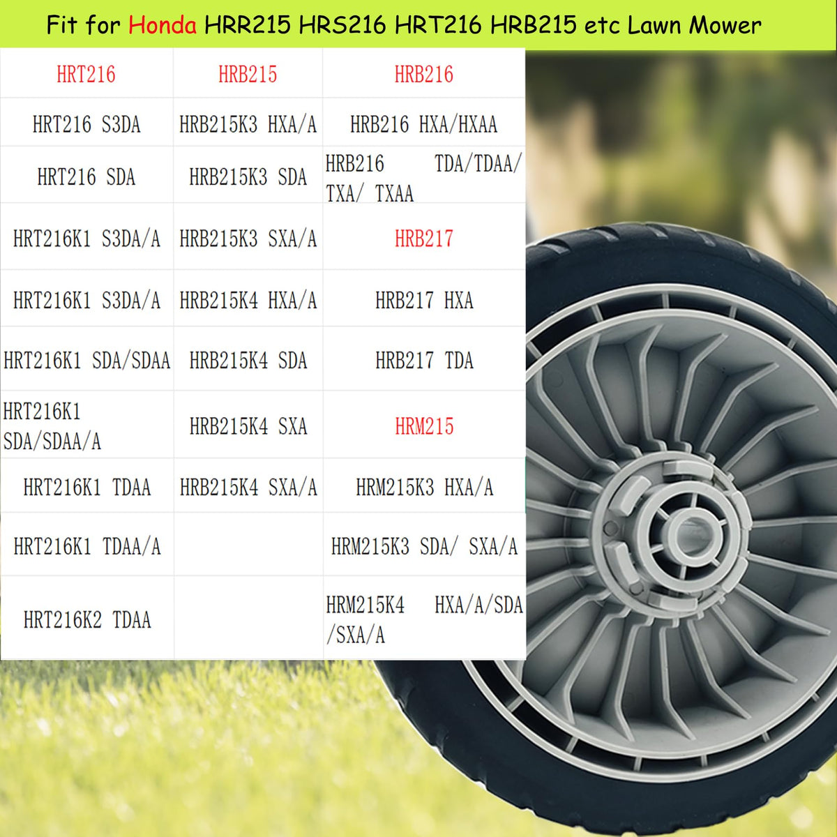 KMHGD front wheel 44710-vlo-tooza for Honda mowers—easy swap, quick fit