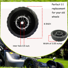 KMHGD lawn mower wheels front 44710-VR8-N00ZA enable smoother starts and improved steering.