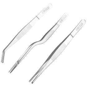 KMHIGH elbow design tweezers emphasize durable construction and reliable grip