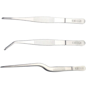 KMHIGH stainless steel tweezers packaging shows portability and easy storage